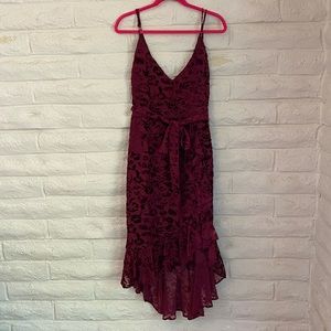Bridget midi dress (Maroon)